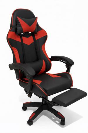 SILLA GAMER ROJA (CON REPOSAPIE)