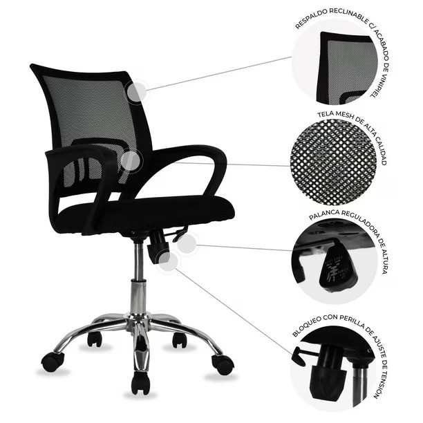SILLA SECRETARIAL (SEMI-GERENCIAL)