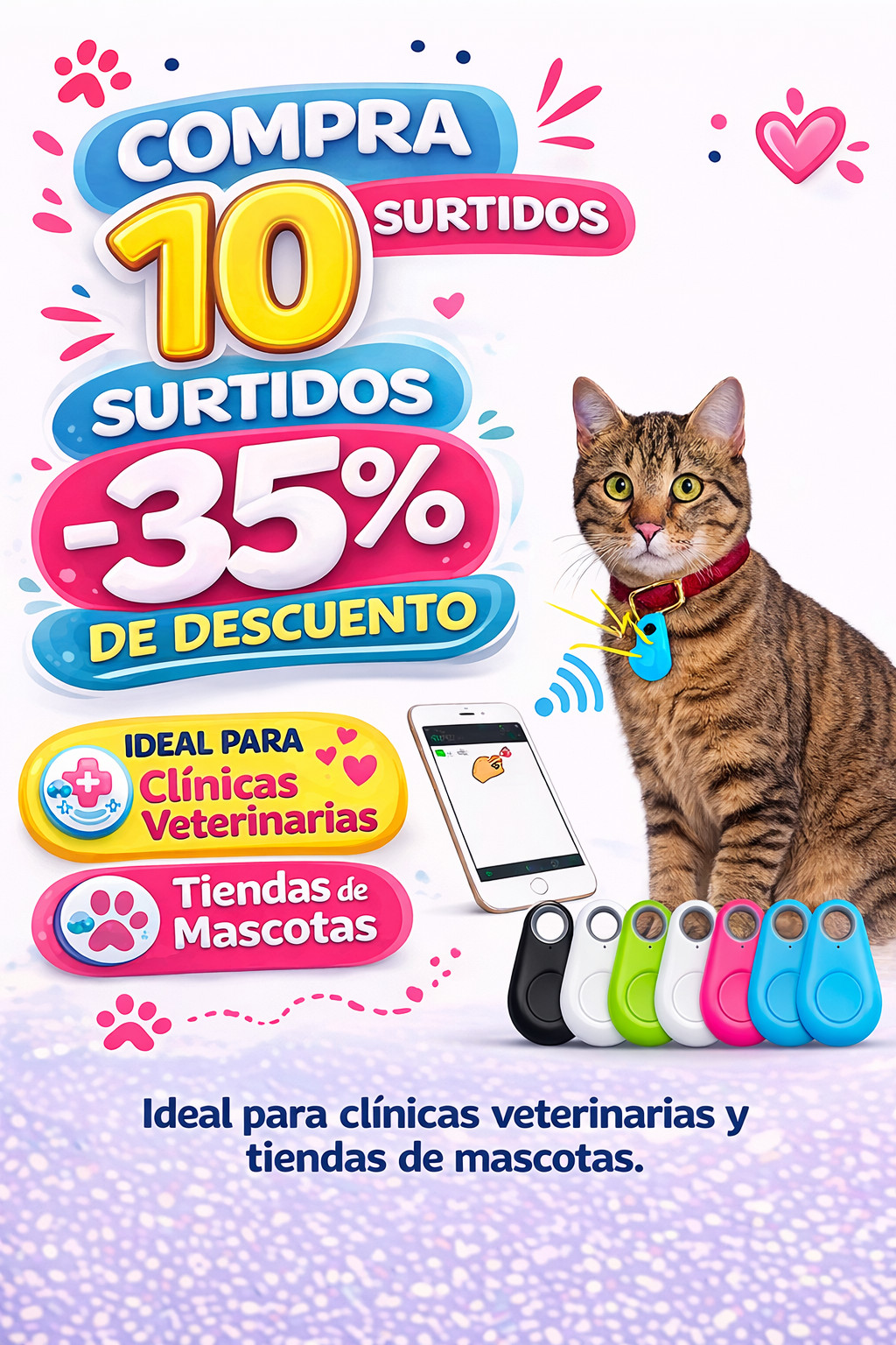 Pack Rastreadores para Mascotas – 35% OFF (Precio de L.395 a L.255)