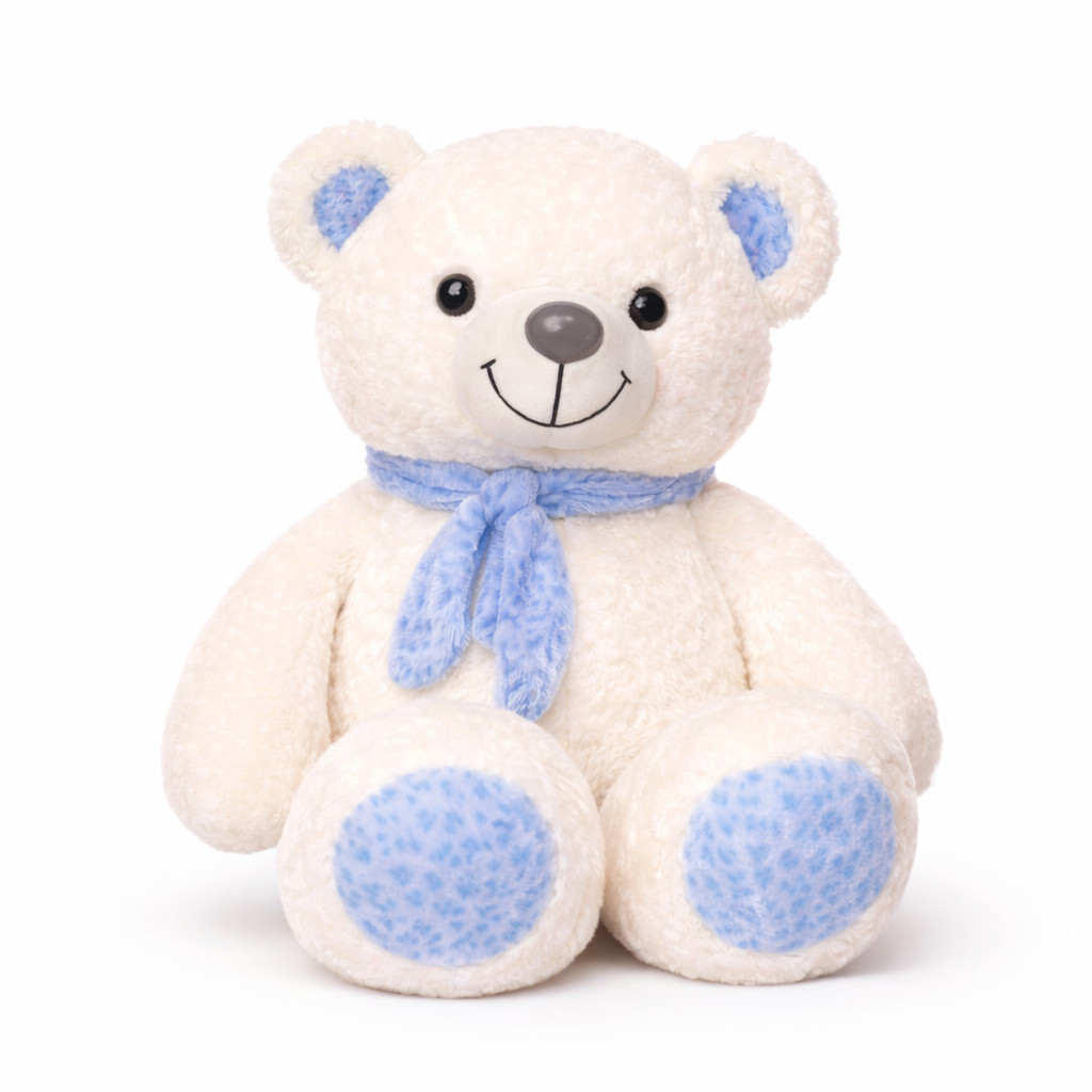 Peluche Oso Clásico con Bufanda 🧸💙 GIGANTE- 1 Metro