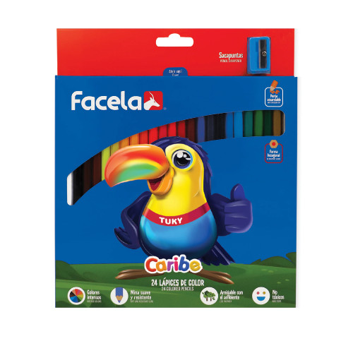 Lapiz de color facela caribe 24 unidades