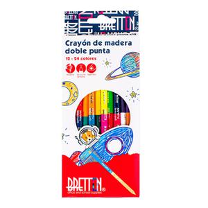 Lapiz de color doble punta Bretton