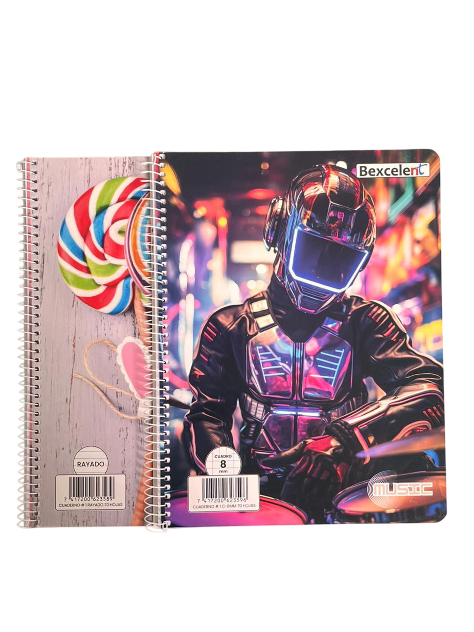 Cuaderno Espiral Pasta Diseño #1