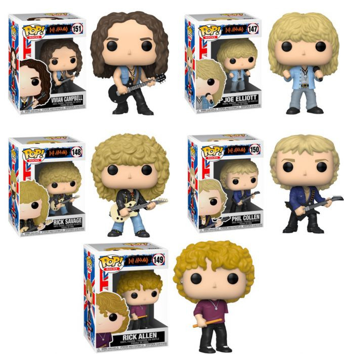 Funko Pop! Def Leppard set