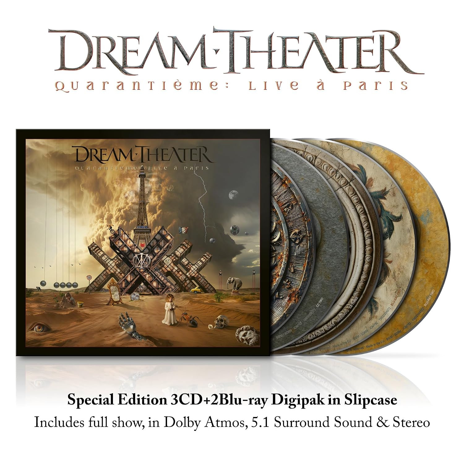 Dream Theater - Quarantième: Live à Paris (With Blu-ray, Digipack Packaging, Slipsleeve/Digsleeve Packaging)