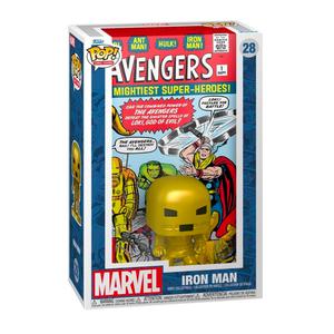 Funko Pop! Comic Covers: Iron Man (Leve golpe en esquina caja)