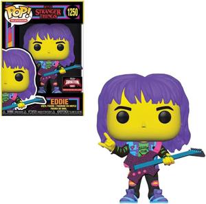 Funko Pop! Television: Netflix's Stranger Things - Eddie Hellfire Club with Guitar *Blacklight* (Exclusive) 