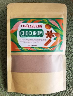 Chocorom (Chocolate con sabor a rompopo) 200 gr