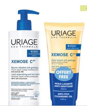  URIAGE KIT XÉMOSE C8+ - CREMA RELIPIDIZANTE ANTI-IRRITACIONES Y XÉMOSE C8+ - Aceite Limpiador Calmante