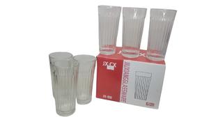 Juego de 6 vasos cristal JX88
