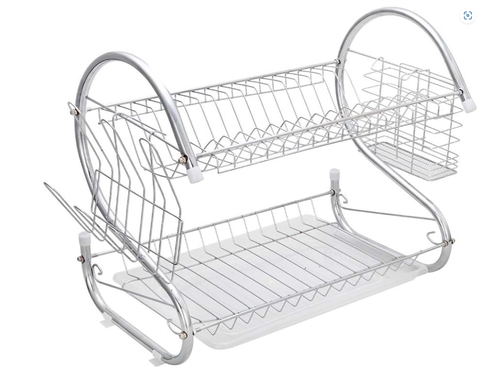 Escurridor de platos Acero forma de S