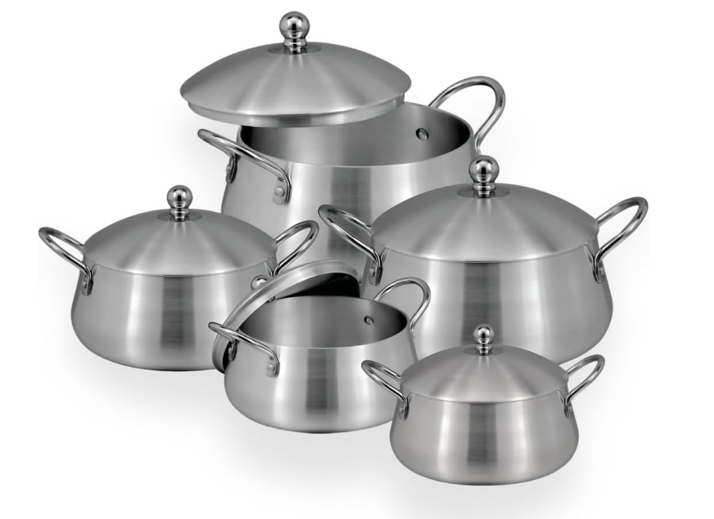 Set Ollas Aluminio 10 piezas Cooking Pot
