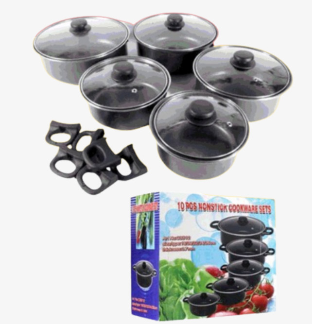 Juego de Ollas 5 piezas Negro CBB12