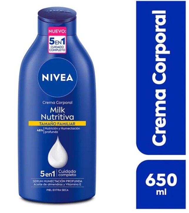 Crema Corporal Nivea Tamaño Familiar 650ml