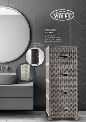 Gavetero mediano Violet Rattan