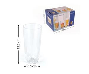 Jgo de 6 vasos de cristal HUAI BO