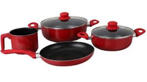 Juego de Ollas Super Chef 4 piezas con vaso lechero