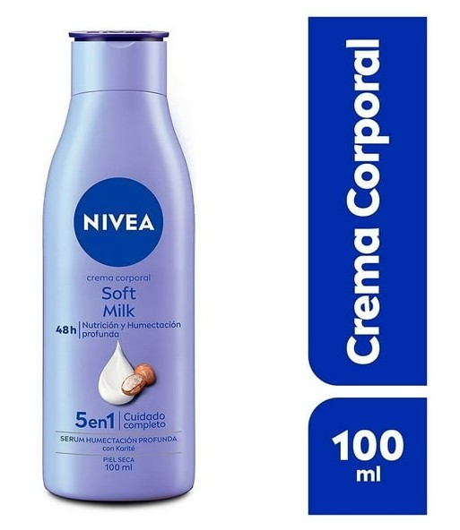 Crema Corporal Nivea Soft Milk 100ml 