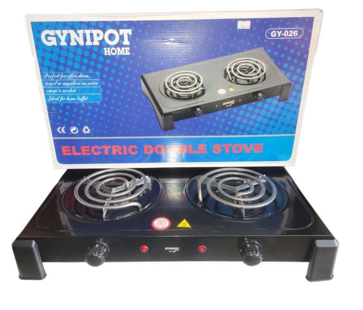 Estufa de Mesa Electrica 2 quemadores Gynipot