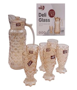 Juego de Jarra mas vasos Deliglass
