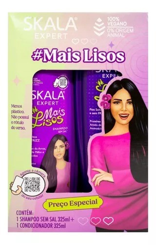 Kit Skala Shampoo/acond Mais lisos 