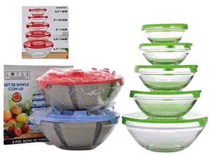 Set de bowls Lotus de vidrio