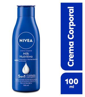 Crema corporal Nivea Milk nutritiva 100ml