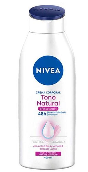 Crema Corporal Nívea Tono Natural Efecto Satin 400ml 