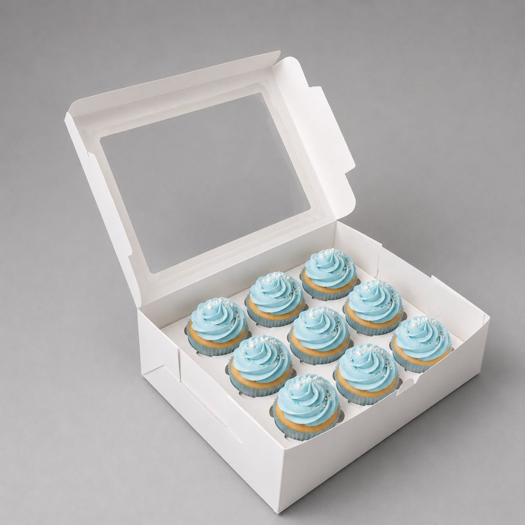 CAJA PARA 12 CUPCAKES