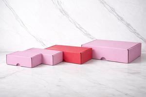 CAJA ROSADA 12x10x4 PACK DE 50 UDS