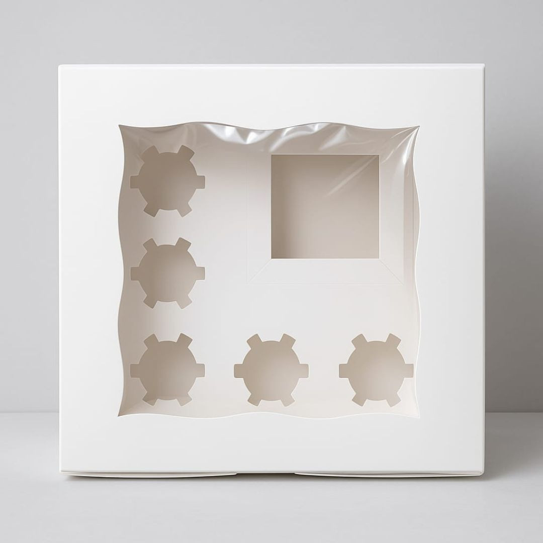 CAJA MINI CAKE Y 5 CUPCAKE