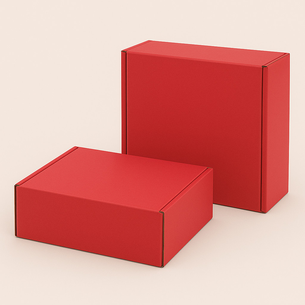 CAJA ROJA 12x10x4 PACK DE 50 UDS