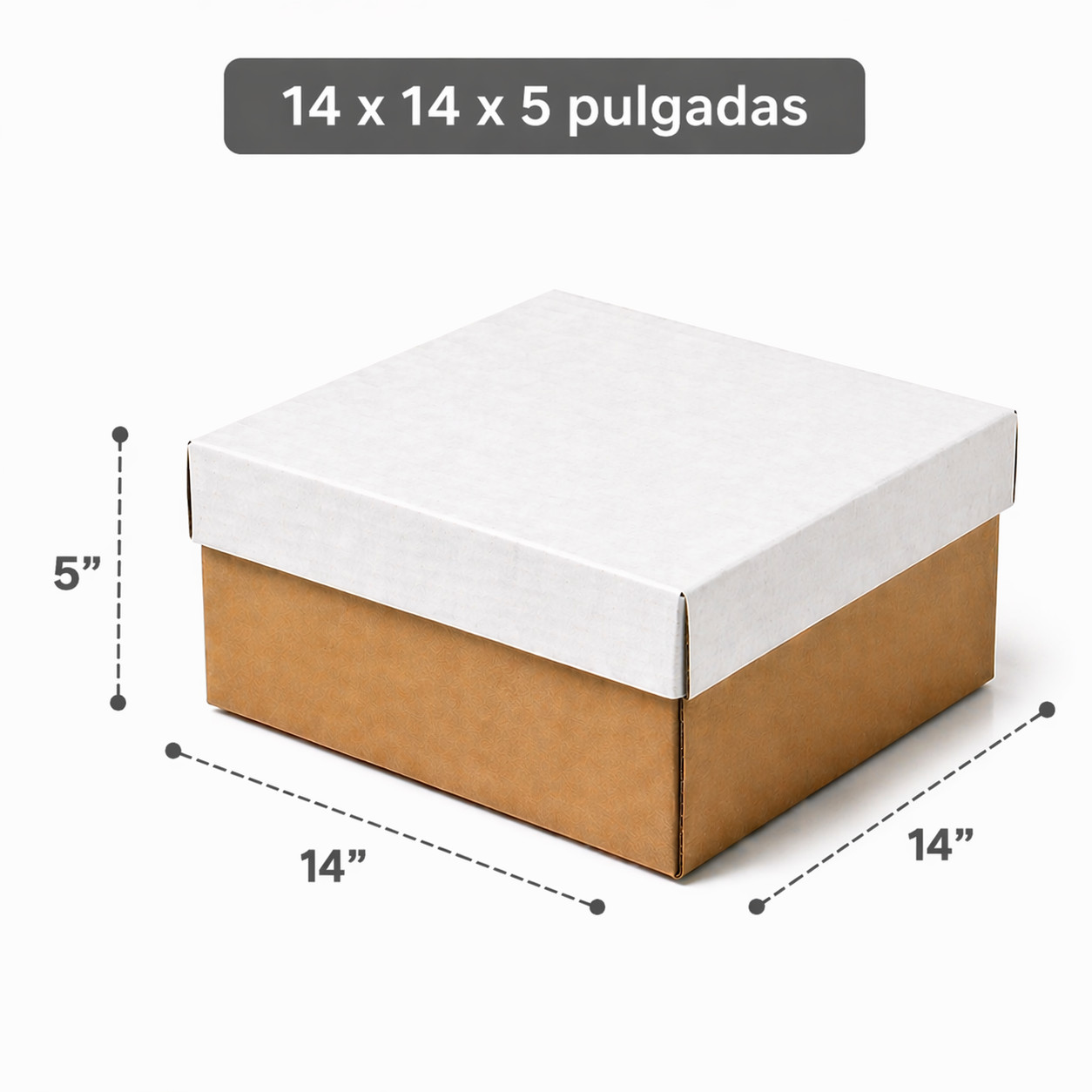CAJA PASTEL CUADRADA 14X14X5