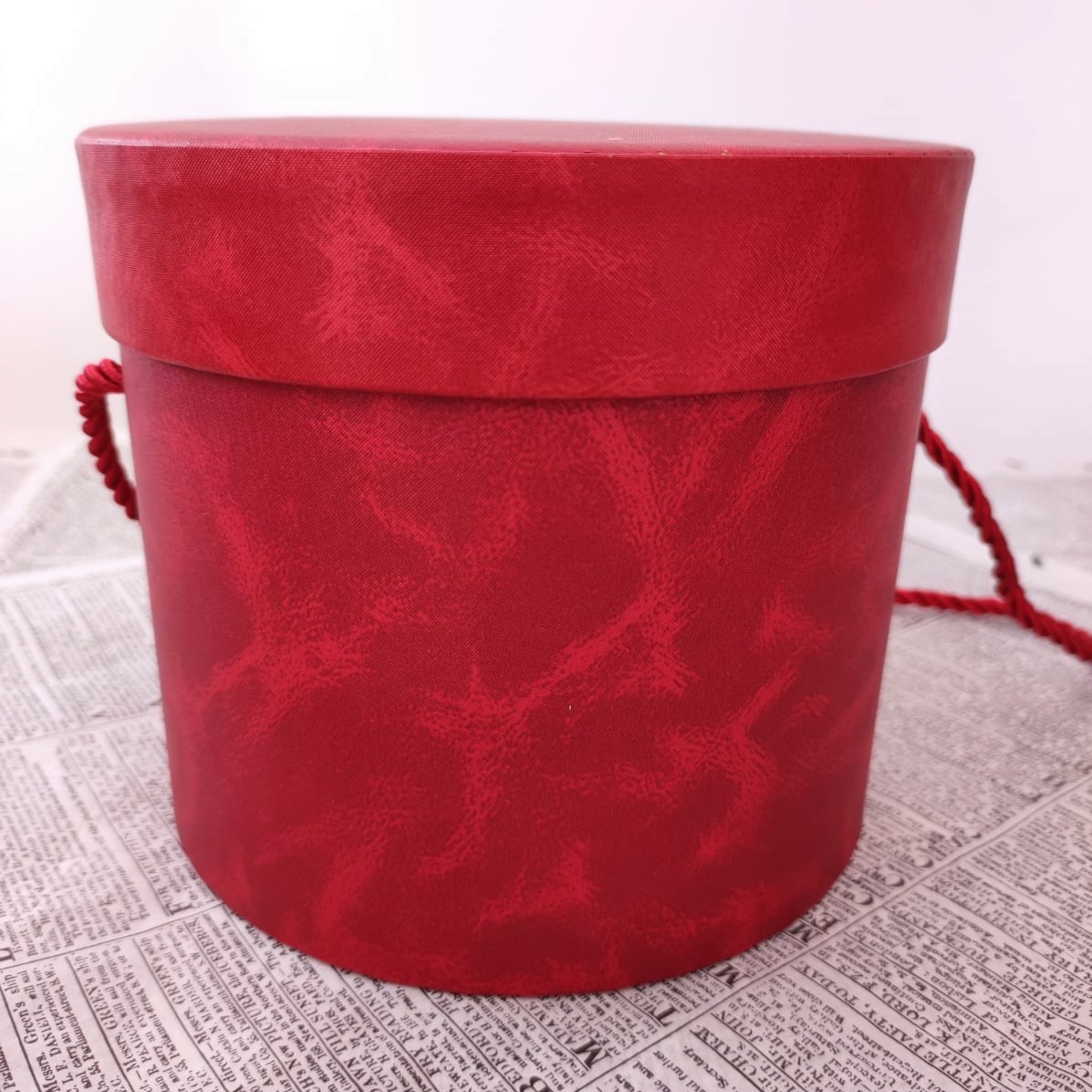 FLOWER BOX REDONDA ROJO SET
